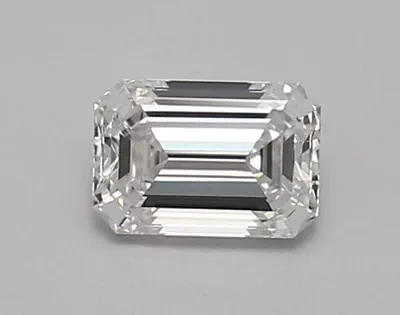0.74ct D VVS2 Rare Carat Ideal Cut Emerald Lab Grown Diamond