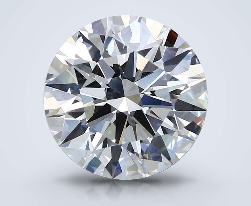 4.57ct F VS1 Rare Carat Ideal Cut Round Lab Grown Diamond