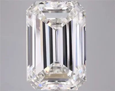 12.09ct H VVS2 Rare Carat Ideal Cut Emerald Lab Grown Diamond