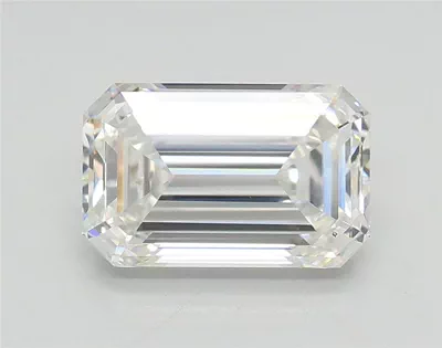 1.51ct F VS1 Rare Carat Ideal Cut Emerald Lab Grown Diamond