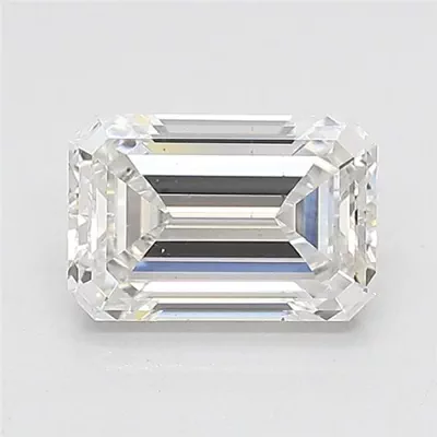 1.51ct D VS2 Excellent Cut Emerald Lab Grown Diamond