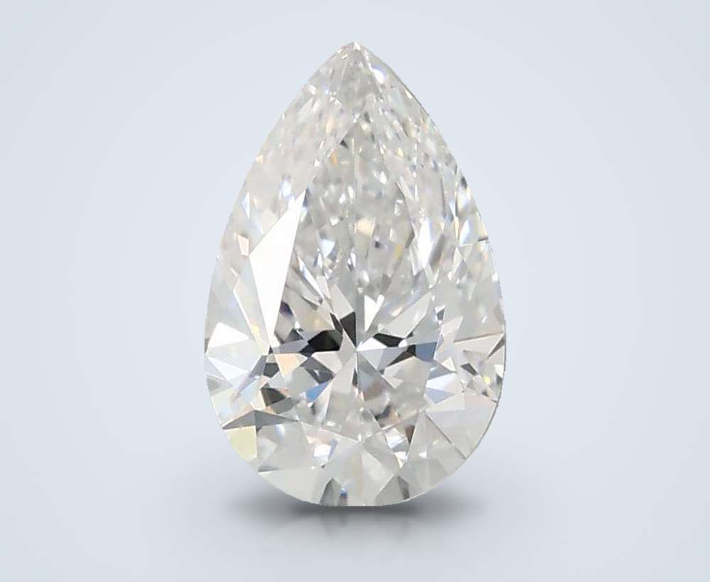 0.79ct D VVS1 Rare Carat Ideal Cut Pear Lab Grown Diamond