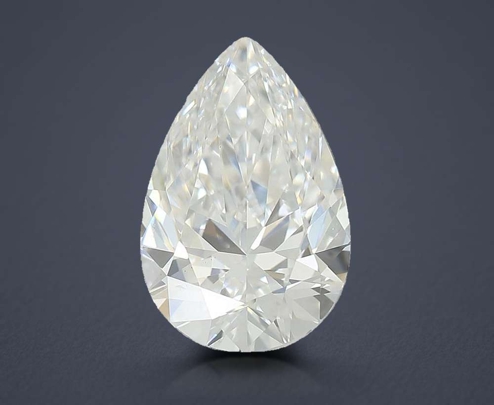 1.59ct D VS1 Rare Carat Ideal Cut Pear Lab Grown Diamond