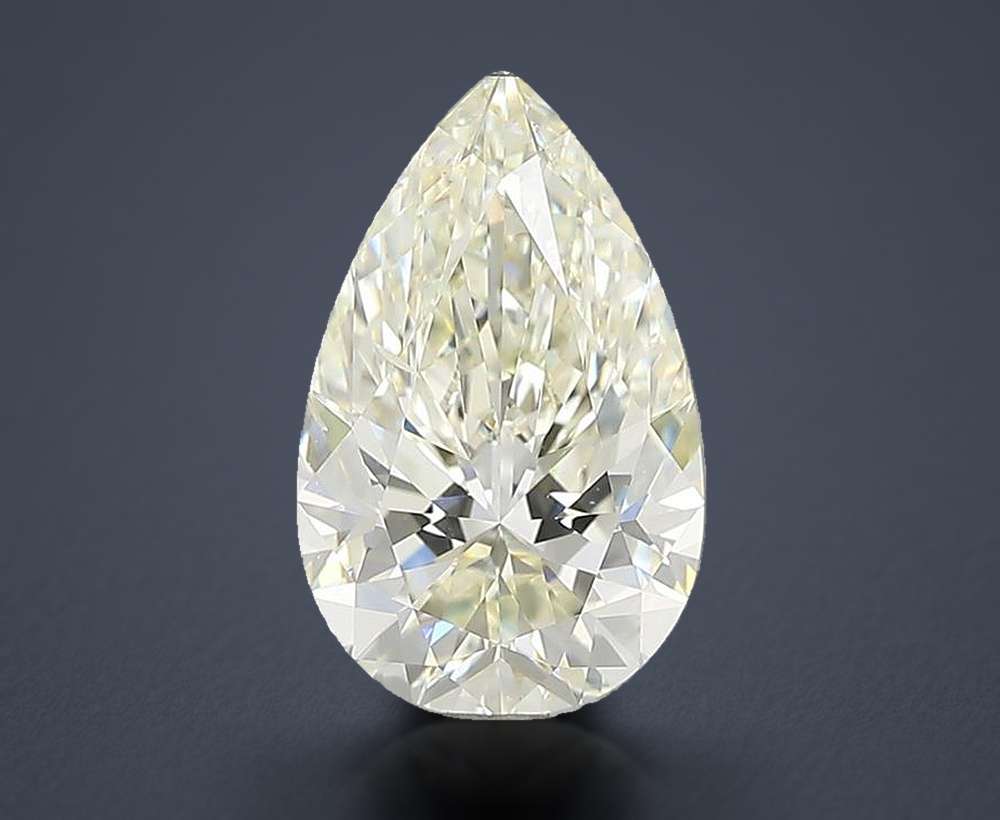 2.01ct K SI1 Rare Carat Ideal Cut Pear Diamond