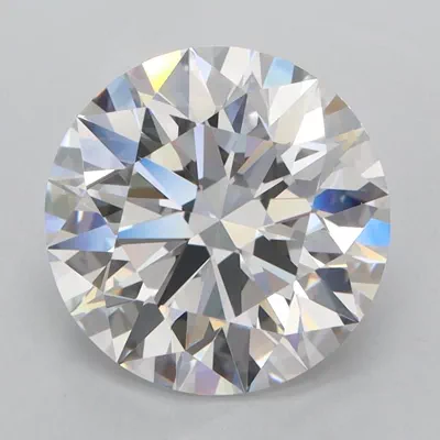 3.41ct D FL Rare Carat Ideal Cut Round Lab Grown Diamond