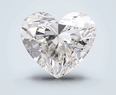 4.12ct H VS2 Rare Carat Ideal Cut Heart Lab Grown Diamond