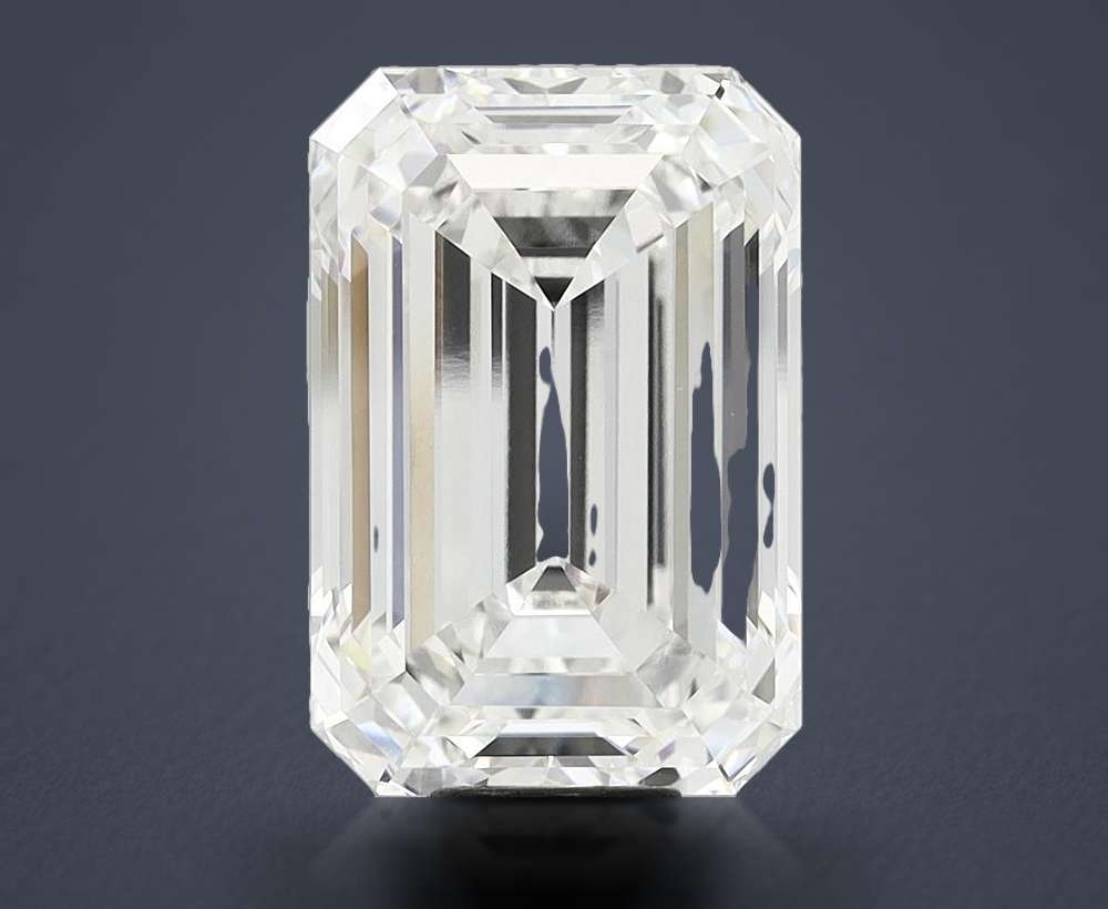 15.10ct G VVS2 Rare Carat Ideal Cut Emerald Lab Grown Diamond