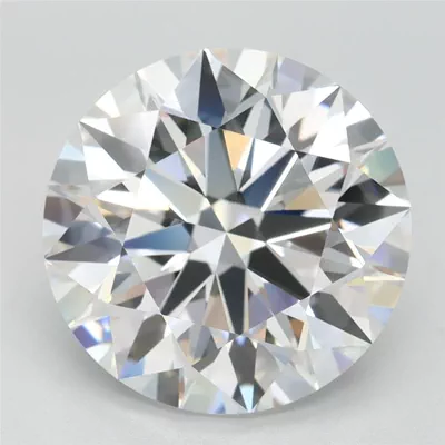 4.04ct D FL Rare Carat Ideal Cut Round Lab Grown Diamond