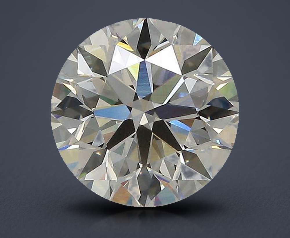 3.01ct J VS1 Excellent Cut Round Lab Grown Diamond