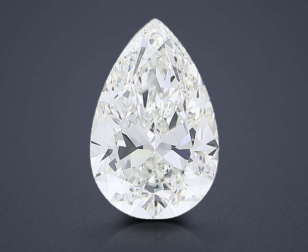27.31ct G VS2 Rare Carat Ideal Cut Pear Lab Grown Diamond
