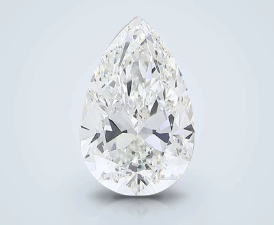 27.31ct G VS2 Rare Carat Ideal Cut Pear Lab Grown Diamond