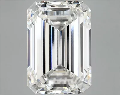 14.75ct F VS1 Rare Carat Ideal Cut Emerald Lab Grown Diamond