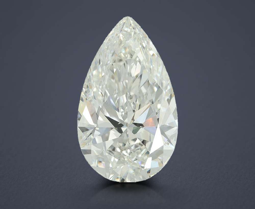 11.06ct G VVS2 Rare Carat Ideal Cut Pear Lab Grown Diamond