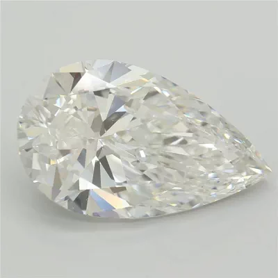 8.01ct F VVS2 Very Good Cut Pear Lab Grown Diamond