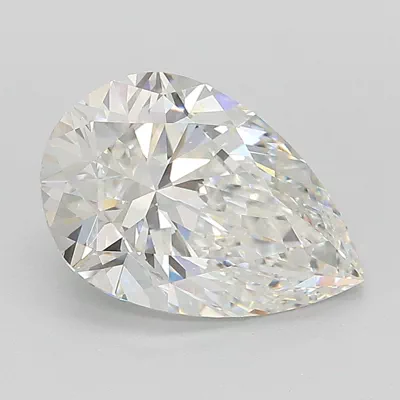 2.58ct F VS1 Rare Carat Ideal Cut Pear Lab Grown Diamond
