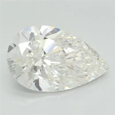 4.01ct E VS1 Rare Carat Ideal Cut Pear Lab Grown Diamond