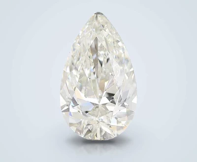 4.02ct J SI2 Rare Carat Ideal Cut Pear Diamond