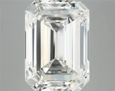 12.35ct F VVS2 Rare Carat Ideal Cut Emerald Lab Grown Diamond