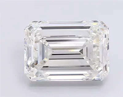 6.05ct G VVS2 Excellent Cut Emerald Lab Grown Diamond