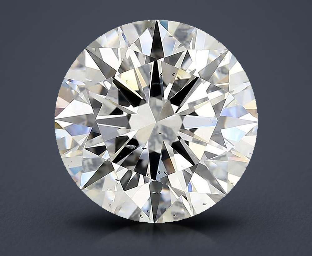 7.01ct E SI1 Rare Carat Ideal Cut Round Diamond