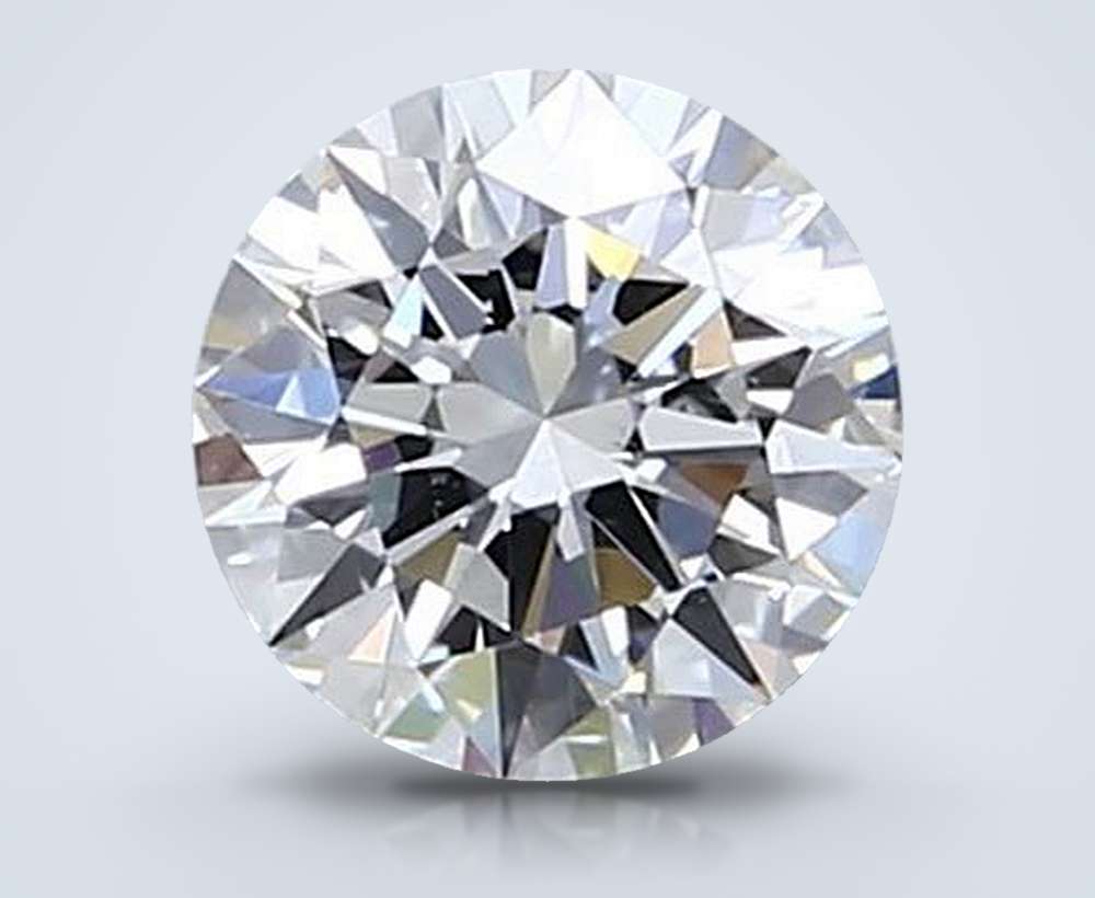 0.57ct H VS2 Rare Carat Ideal Cut Round Diamond