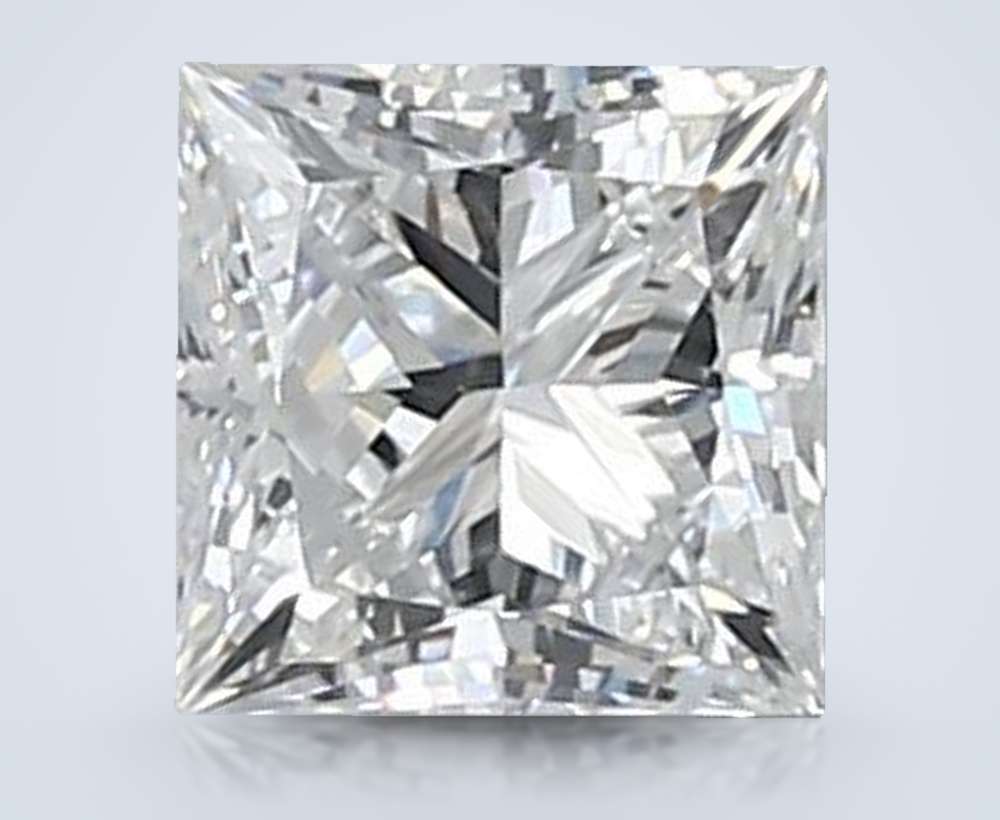 0.93ct D VVS2 Rare Carat Ideal Cut Princess Lab Grown Diamond