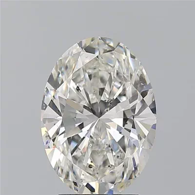 3.20ct G SI1 Rare Carat Ideal Cut Oval Diamond