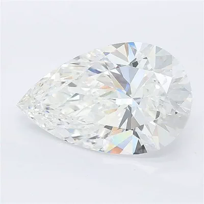 3.05ct F VVS2 Rare Carat Ideal Cut Pear Lab Grown Diamond