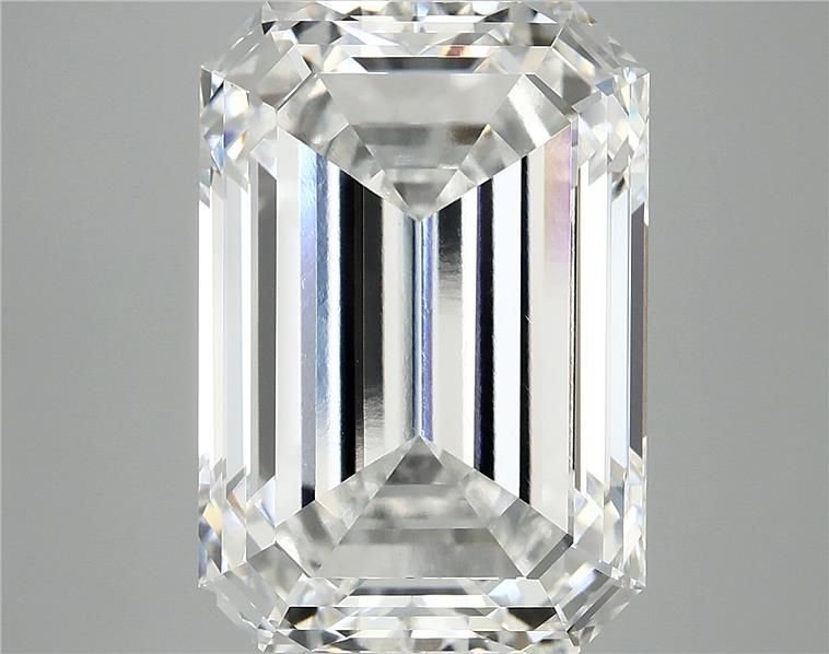 11.06ct F VVS2 Rare Carat Ideal Cut Emerald Lab Grown Diamond