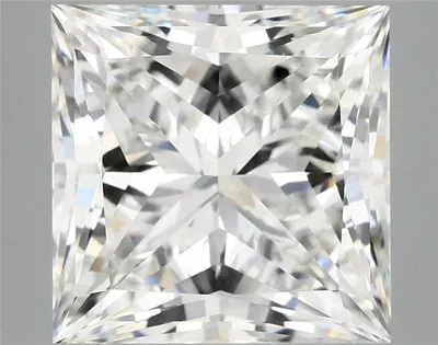 7.01ct F VS2 Rare Carat Ideal Cut Princess Lab Grown Diamond