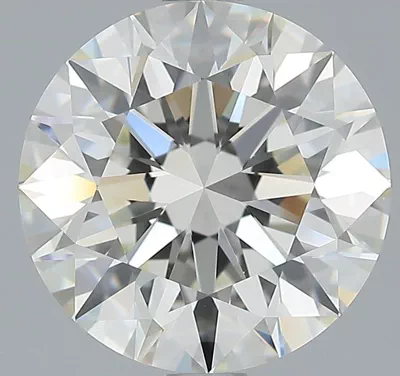 3.39ct K VVS2 Rare Carat Ideal Cut Round Diamond