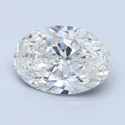 2.00ct I SI2 Rare Carat Ideal Cut Oval Diamond