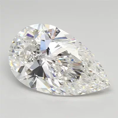 7.08ct E VVS2 Rare Carat Ideal Cut Pear Lab Grown Diamond