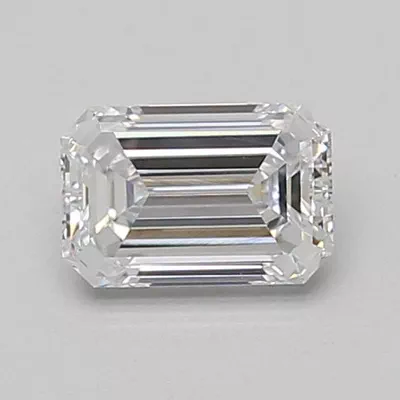 0.87ct D VVS2 Rare Carat Ideal Cut Emerald Lab Grown Diamond