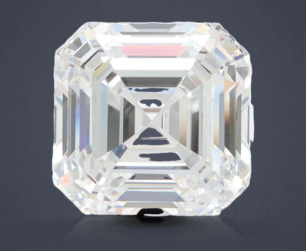 5.25ct D VVS1 Rare Carat Ideal Cut Asscher Lab Grown Diamond