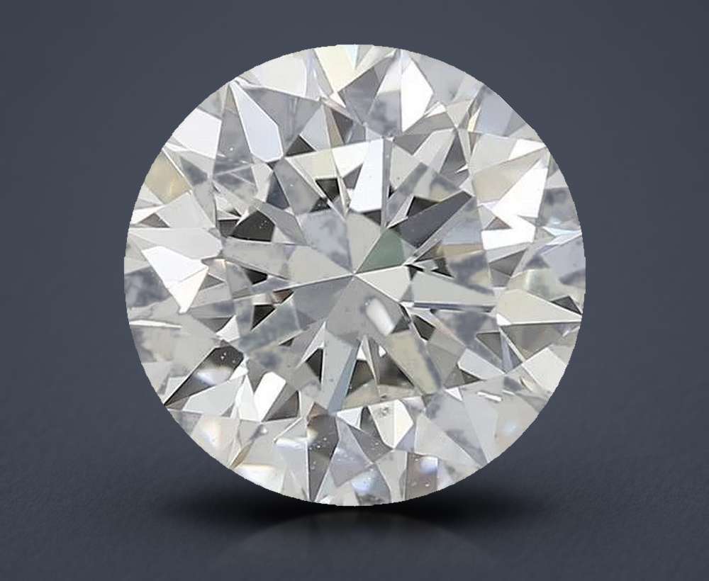 2.01ct I SI1 Rare Carat Ideal Cut Round Diamond