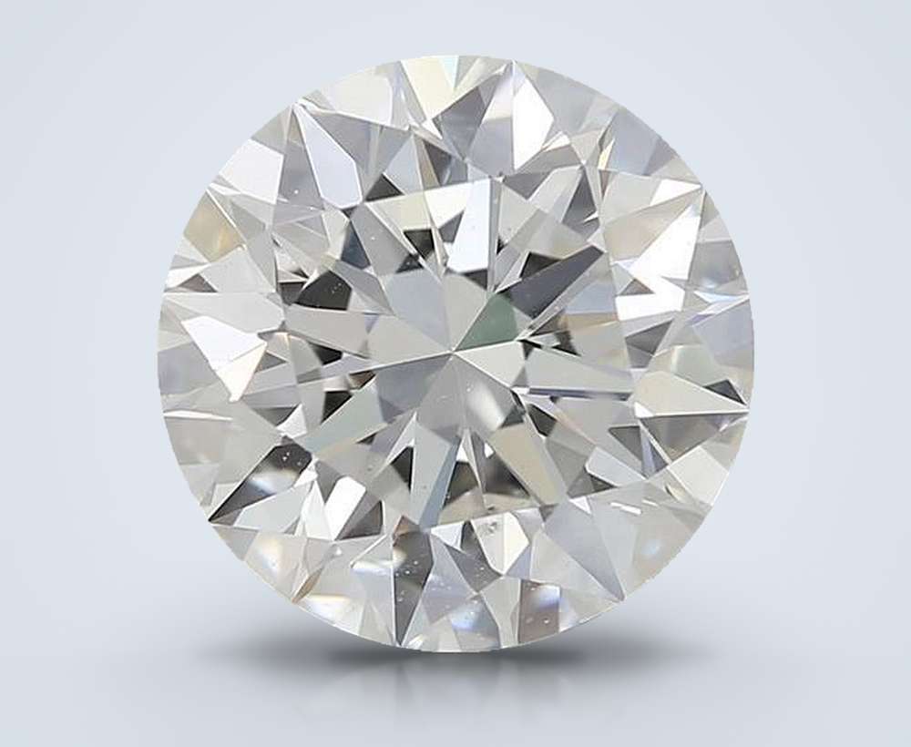 2.01ct I SI1 Rare Carat Ideal Cut Round Diamond