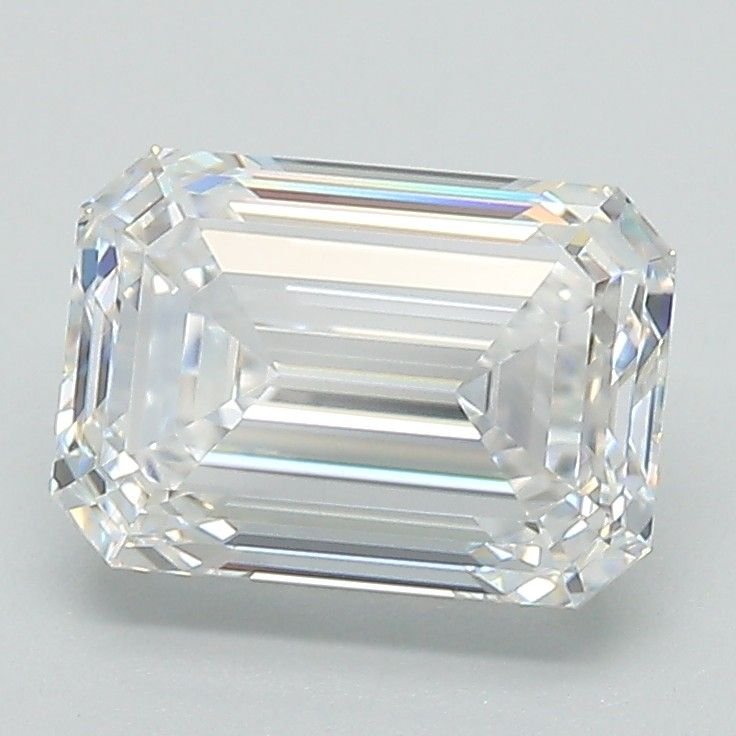 2.09ct D VS2 Rare Carat Ideal Cut Emerald Lab Grown Diamond