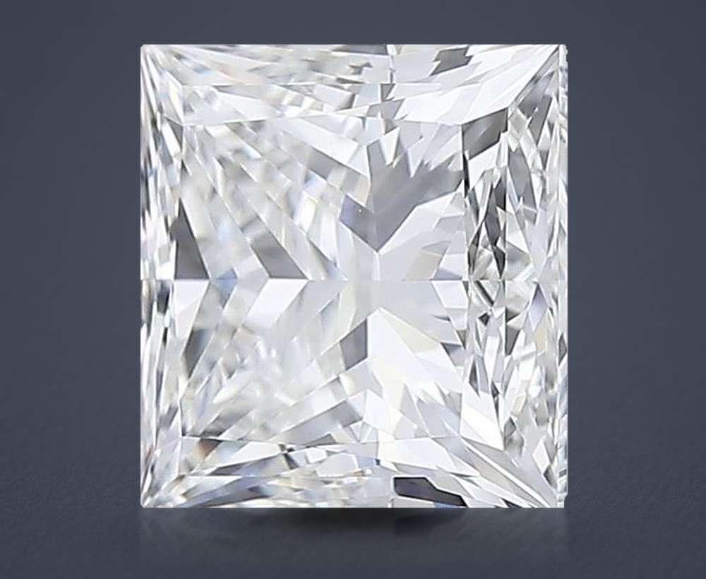 4.09ct H VS1 Rare Carat Ideal Cut Princess Lab Grown Diamond