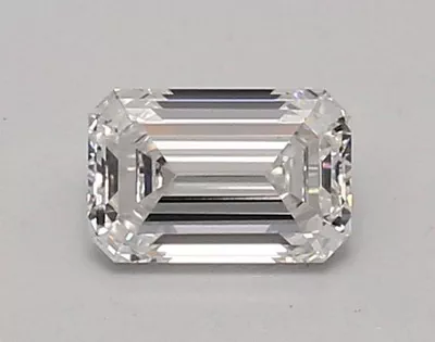 0.89ct D VVS2 Excellent Cut Emerald Lab Grown Diamond