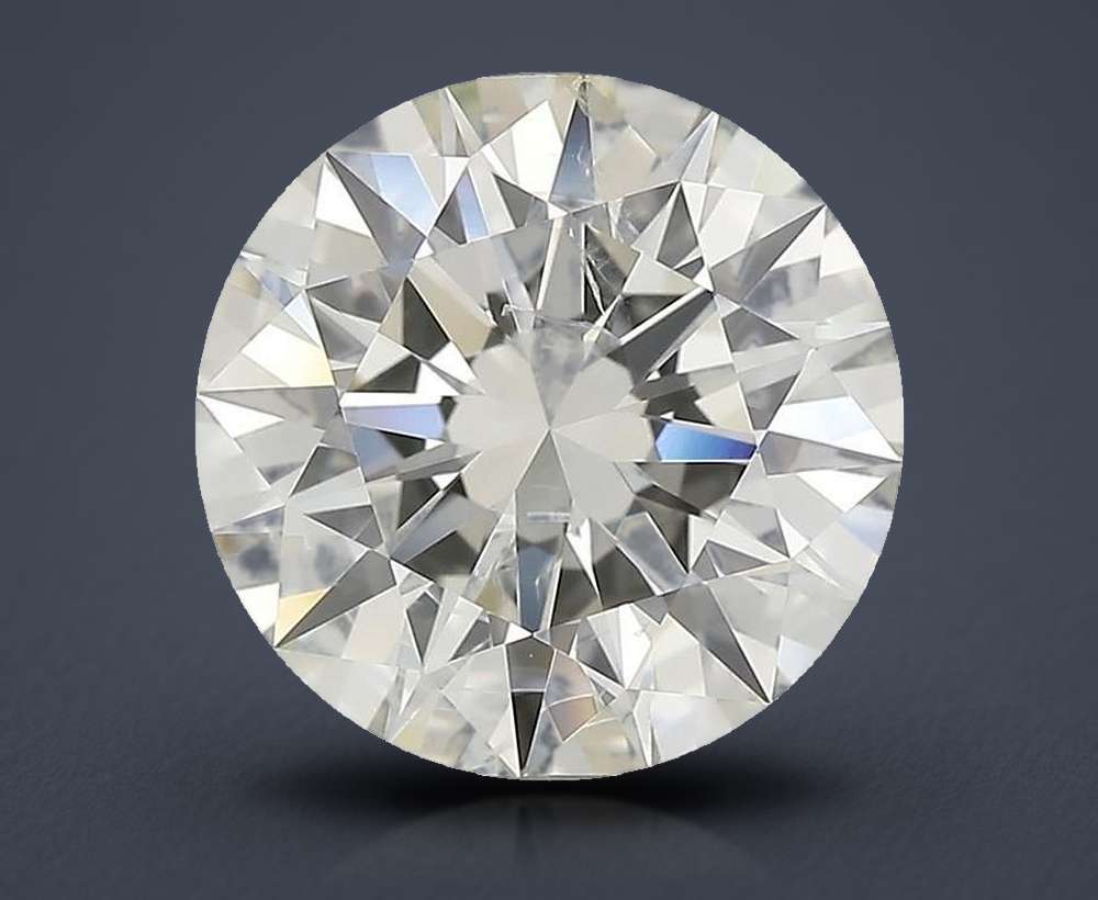 2.24ct K SI2 Rare Carat Ideal Cut Round Diamond