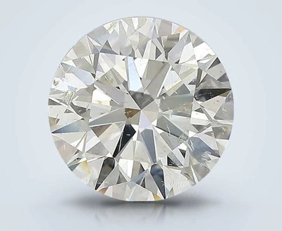 4.01ct J SI2 Ideal Cut Round Diamond