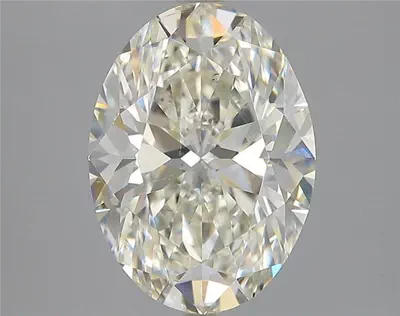 4.03ct K SI1 Rare Carat Ideal Cut Oval Diamond