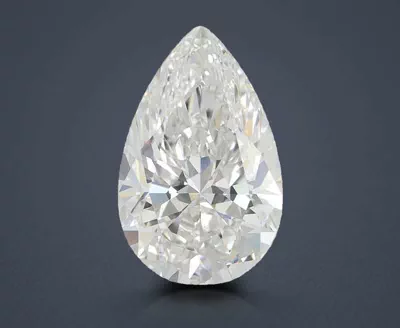 6.06ct F VVS2 Rare Carat Ideal Cut Pear Lab Grown Diamond