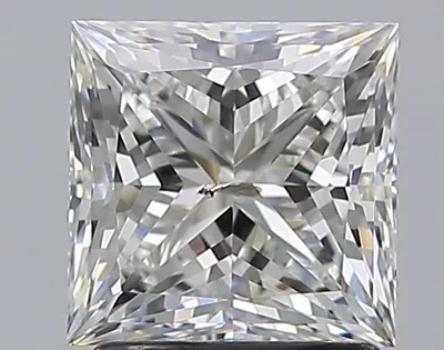 1.81ct H SI2 Rare Carat Ideal Cut Princess Diamond