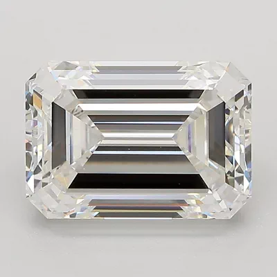 4.06ct F VVS2 Rare Carat Ideal Cut Emerald Lab Grown Diamond