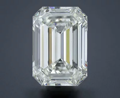 6.11ct J VS1 Rare Carat Ideal Cut Emerald Diamond