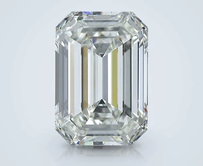 6.11ct J VS1 Rare Carat Ideal Cut Emerald Diamond