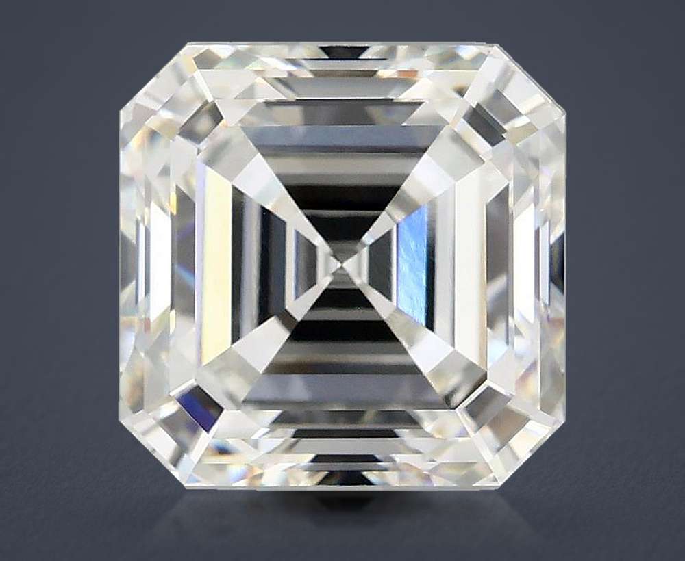 5.03ct F VVS2 Rare Carat Ideal Cut Asscher Lab Grown Diamond