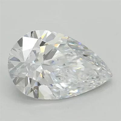 1.07ct F VS1 Rare Carat Ideal Cut Pear Lab Grown Diamond